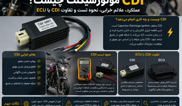 CDI موتورسیکلت چیست؟ علائم خرابی و روش تست